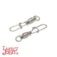 Suktukas su karabinu Lucky John Pro Ball Bearing Swivel