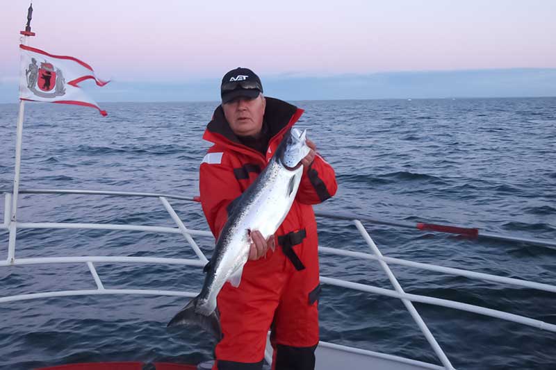 Baltijos lašišų gaudymas velke