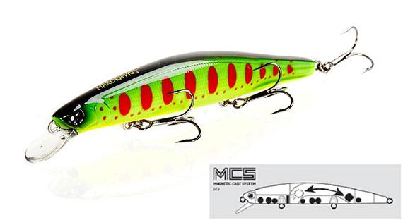 Žalianugaris Lucky John Makora ( 13 cm) su šviesiai salotiniais šonais ir gelsva papilve labai išsiskiria tamsiame dangaus fone ir iškart pakliūva į lydekų akiratį