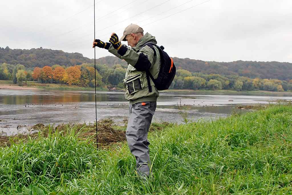 Su spiningu sningant. Tinkamiausia apranga