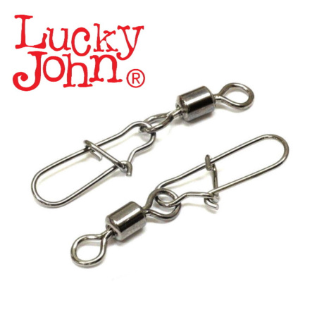 Suktukas su karabinu Lucky John Pro Rolling Swivel Fastlock