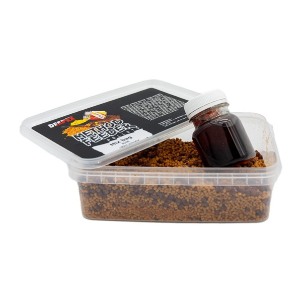 Peletės Deepex Method Feeder Mix Bag Krill 400g + 80ml Activator