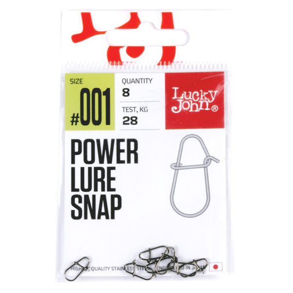 Karabinas Lucky John Pro Power Lure Snap 28kg