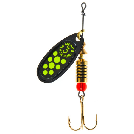 Sukriukė Mepps Black Fury Black Chartreuse 3  6,5g