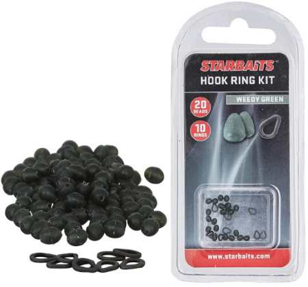 Montažinė sistema StarBaits Hook Ring Kit Weedy Green
