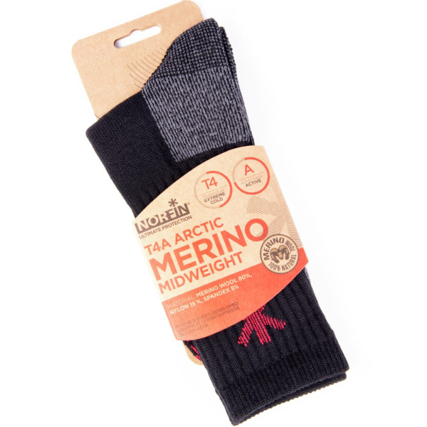 Kojinės Norfin Artic Merino Midweight T4A 39-41