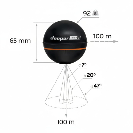 Echolotas Deeper Pro+ 2