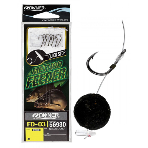 Kabliukai su pavadėliu Owner Method Q.Stop FD-03