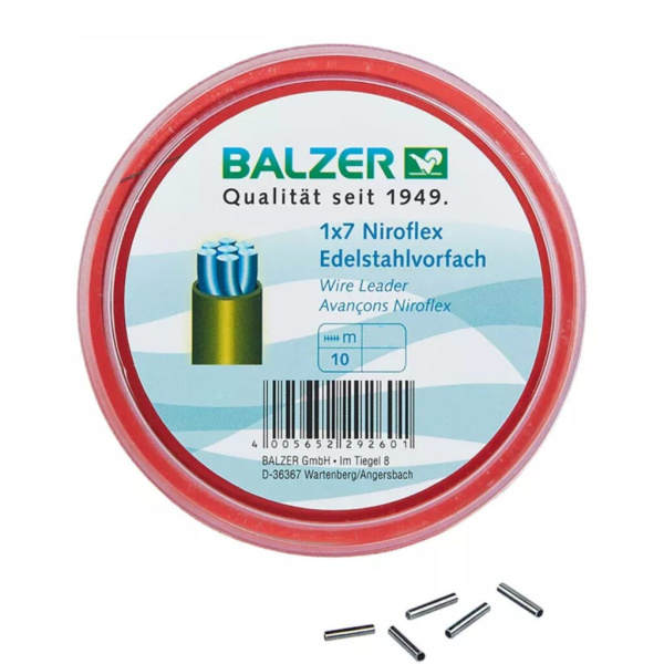 Medžiaga pavadėliams Balzer 1x7 Niroflex