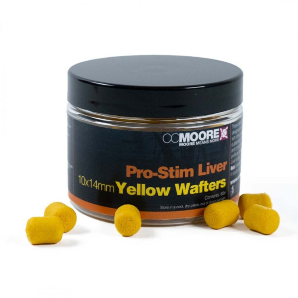 Boiliai CC Moore Pro-Stim Liver Yellow Wafters 10x14mm
