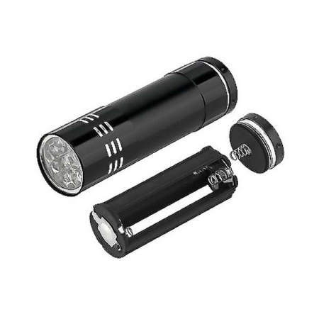 Žibintuvėlis UV 9 LED