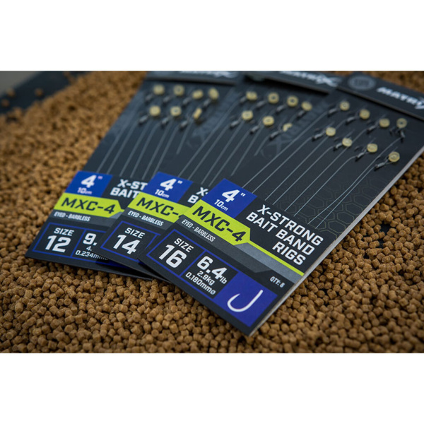 Kabliukai su pavadėliu Matrix MXC-4 Strong Bait Bang