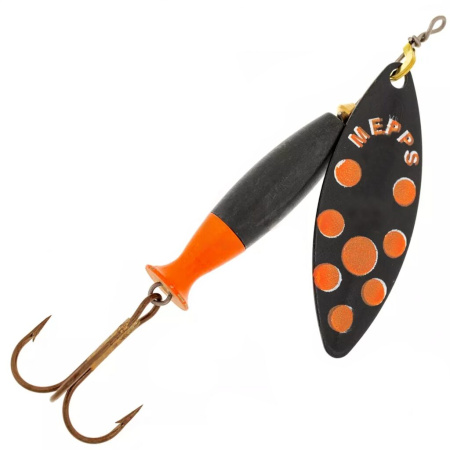 Sukriukė Mepps Aglia Long Heavy Black Orange-Black Orange 3  24g