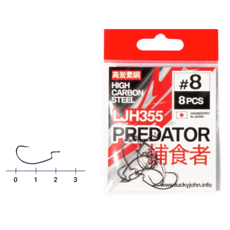 Kabliukai ofsetiniai Lucky John Predator
