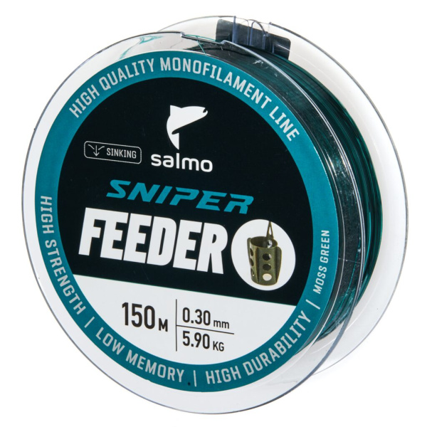 Valas Salmo Sniper Feeder Moss Green 150m