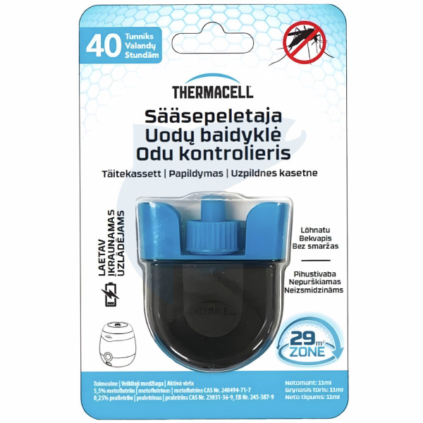 Paketas įrenginio nuo uodų papildymui Thermacell Rechargeable