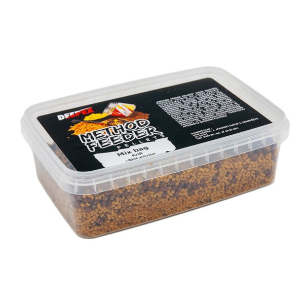 Peletės Deepex Method Feeder Mix Bag Krill 400g + 80ml Activator