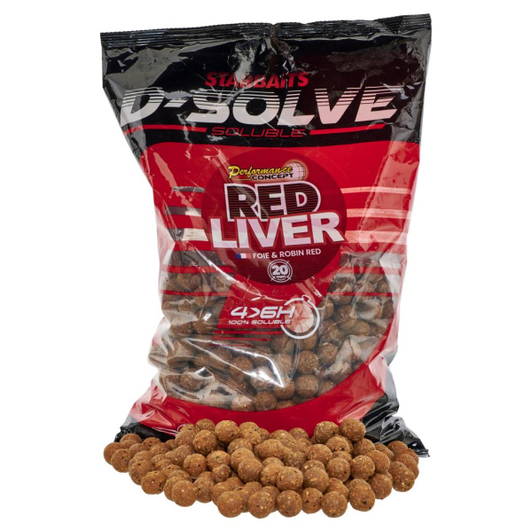 Boiliai StarBaits Red Liver D-Solve 2,5kg