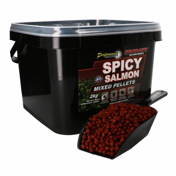 Peletės StarBaits Spicy Salmon Mixed