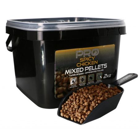 Peletės Starbaits Probiotic Spicy Chicken Mixed 2kg