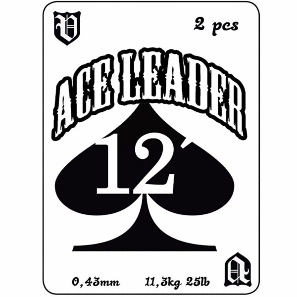 Pavadėlis muselinis Vision Ace Leader 12' 0.38mm