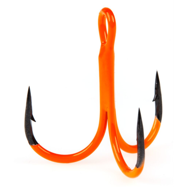 Kabliukai trišakiai Lucky John Orange UV