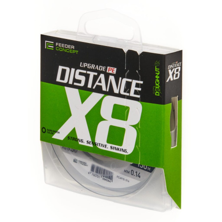 Valas pintas Feeder Concept Distance X8 Dark Green 150m