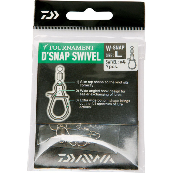 Karabinas Daiwa Tournament W´Snap Swivel