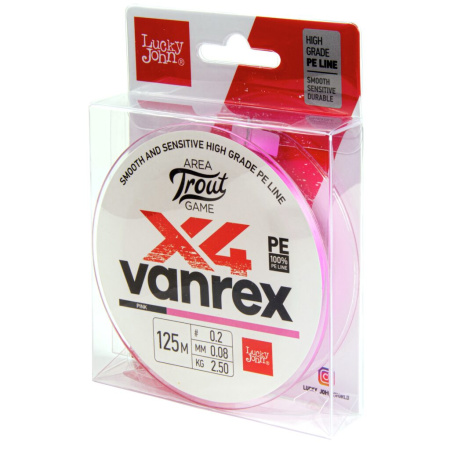 Valas pintas Lucky John Vanrex X4 ATG Pink 125m