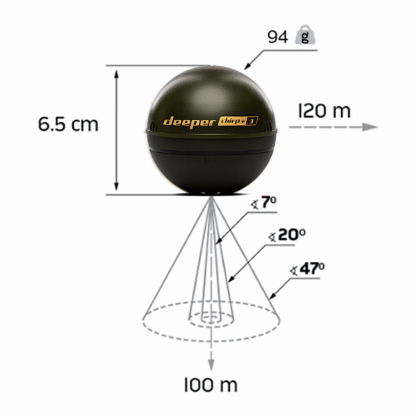 Echolotas Deeper Chirp+ 3