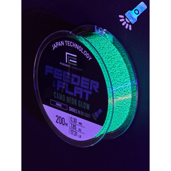 Valas Feeder Concept Feeder&Flat Camo Neon Glow 200m