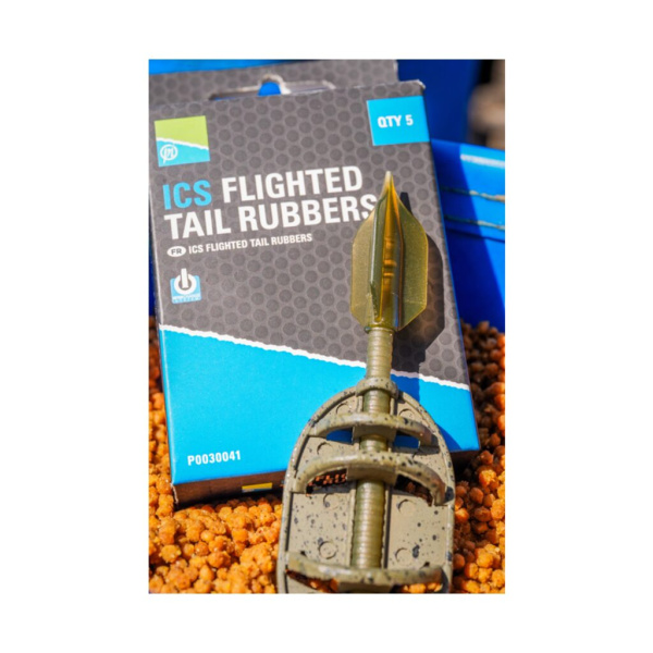 Elementas sistemai Preston Ics Flighted Tail Rubbers