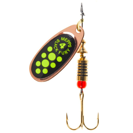 Sukriukė Mepps Black Fury Copper Chartreuse 4  9g
