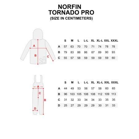 Kostiumas žieminis Norfin Tornado Pro