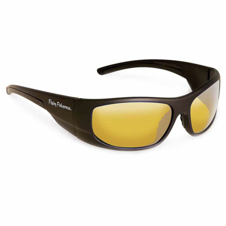 Akiniai Flying Fisherman Cape Horn Matte Black Yellow-Amber