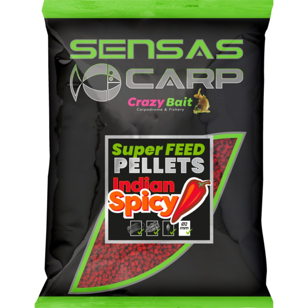 Peletės Sensas Super Feed Spicy Indian 2mm 650g