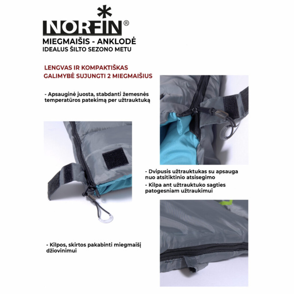 Miegmaišis Norfin Alpine Comfort 250 L