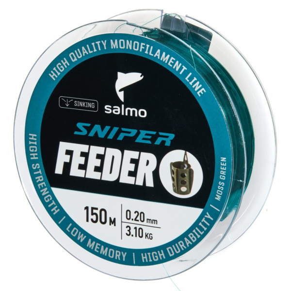 Valas Salmo Sniper Feeder Moss Green 150m
