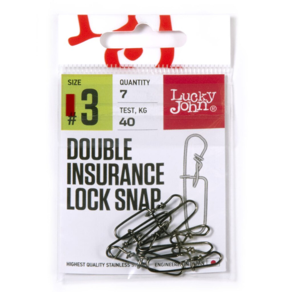 Karabinas Lucky John Pro Double Insurance Inside Lock BBS 70kg
