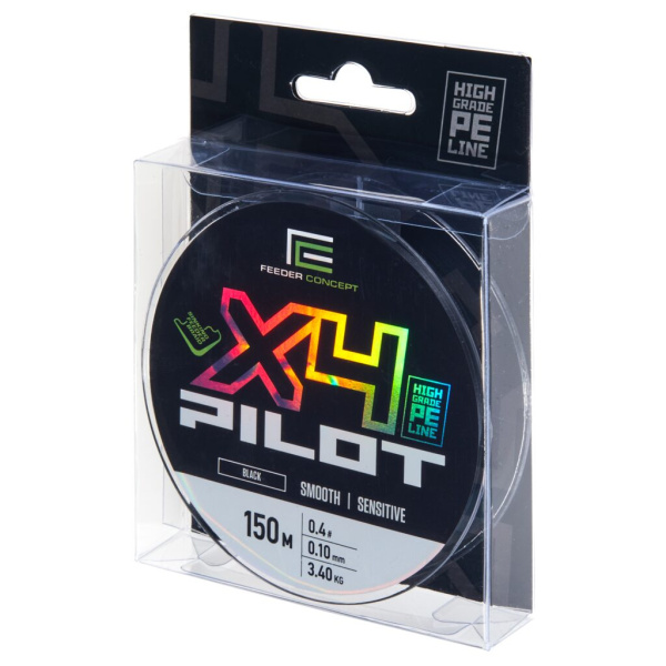 Valas pintas Feeder Concept Pilot X4 Black 150m