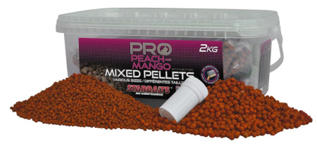 Peletės StarBaits Probiotic Peach & Mango Mix 2kg