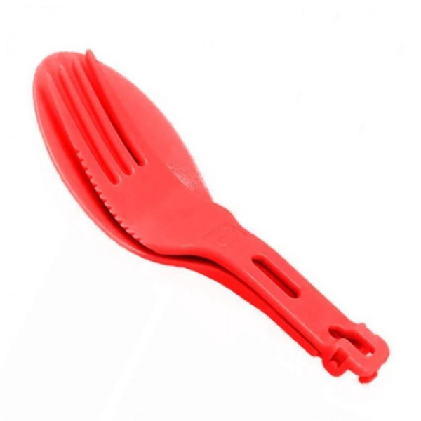 Įrankių stovyklavimui rinkinys Primus Folding Spork Red