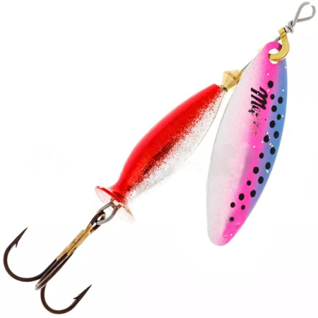 Sukriukė Mepps Aglia Long Heavy Rainbow Silver-Silver Red 1+  12g