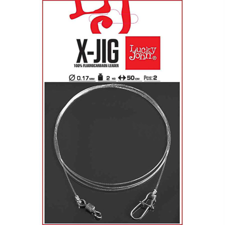 Pavadėlis Lucky John Pro X-Jig 50cm