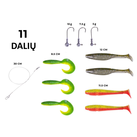 Masalų komplektas Lucky John Mad Pike