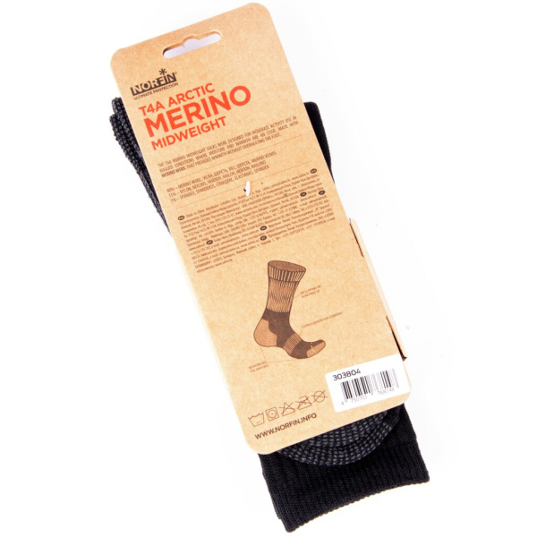 Kojinės Norfin Artic Merino Midweight T4A 39-41