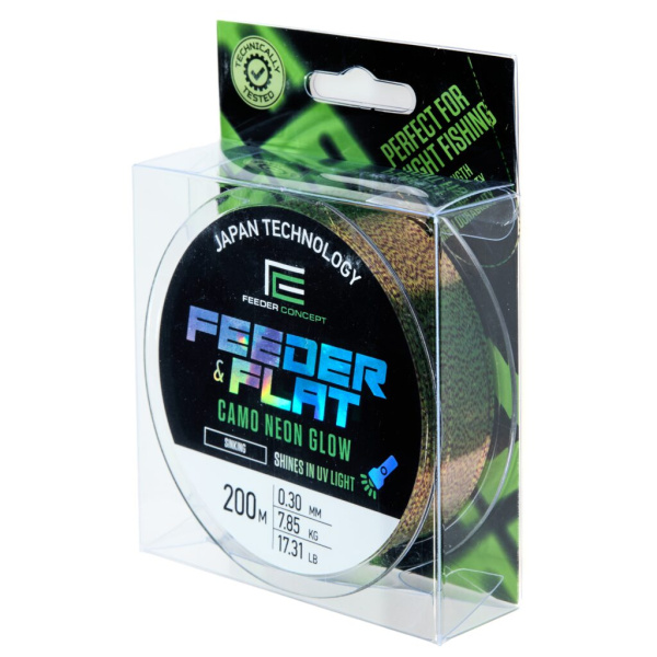 Valas Feeder Concept Feeder&Flat Camo Neon Glow 200m