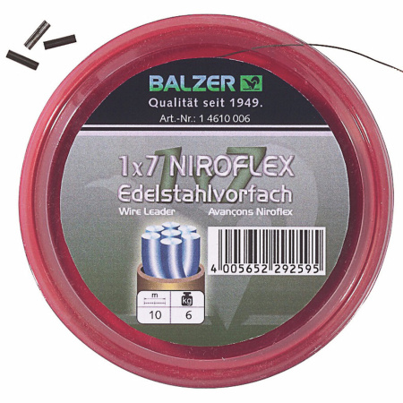 Medžiaga pavadėliams Balzer 1x7 Niroflex