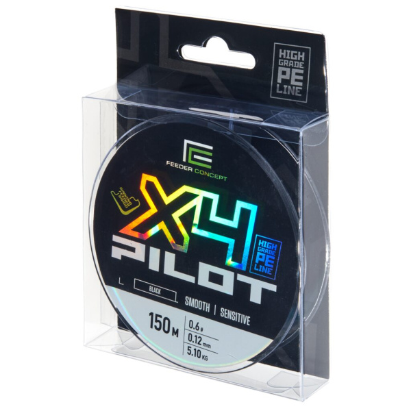 Valas pintas Feeder Concept Pilot X4 Black 150m