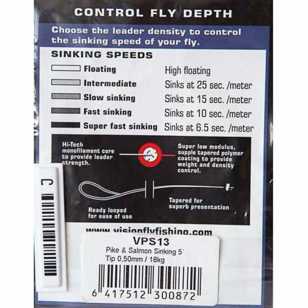 Pavadėlis muselinis Vision Pike&Salmon